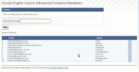 Advancered Featured Members