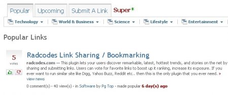 Link Sharing / Bookmark Plugin 3.07 